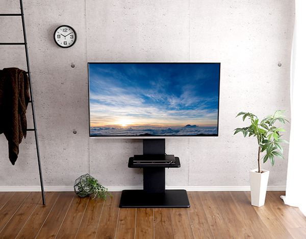 ホームテイスト（HOME taste） TVスタンド ロータイプ 棚付 スイング式