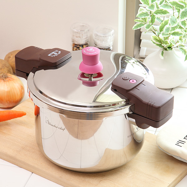 ワンダーシェフ 圧力鍋 ガラス蓋セット 5.5L IH対応 22cm 超高圧