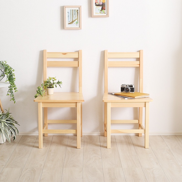 ダイニングセット 3点セット テーブル チェア 2脚 木製 天然木