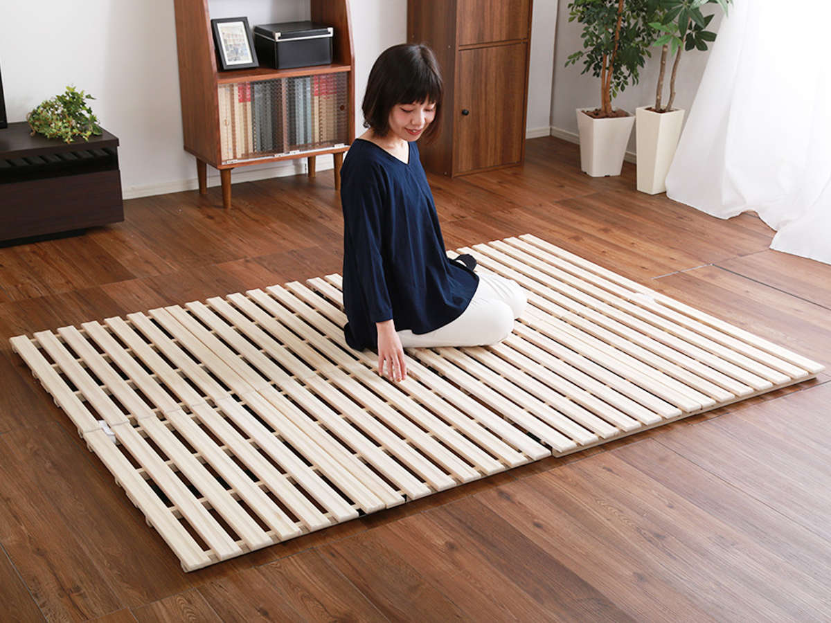 ホームテイスト（HOME taste） すのこベッド シングル 2つ折り式 桐 桐