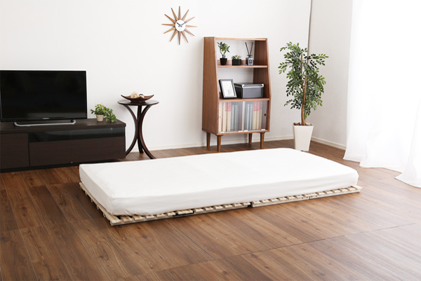 ホームテイスト（HOME taste） すのこベッド シングル 2つ折り式 桐 桐