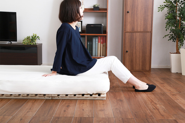 ホームテイスト（HOME taste） すのこベッド シングル 2つ折り式 桐 桐