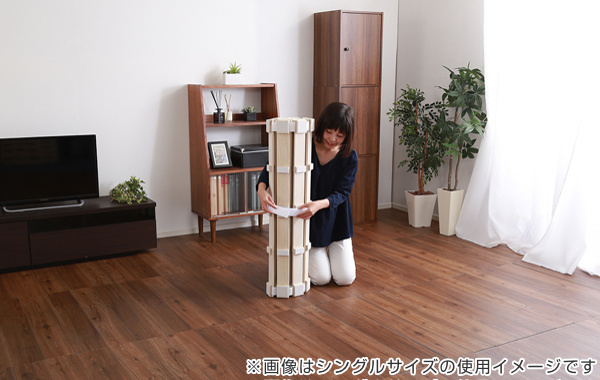 ホームテイスト（HOME taste） すのこベッド セミダブル ロール式 桐