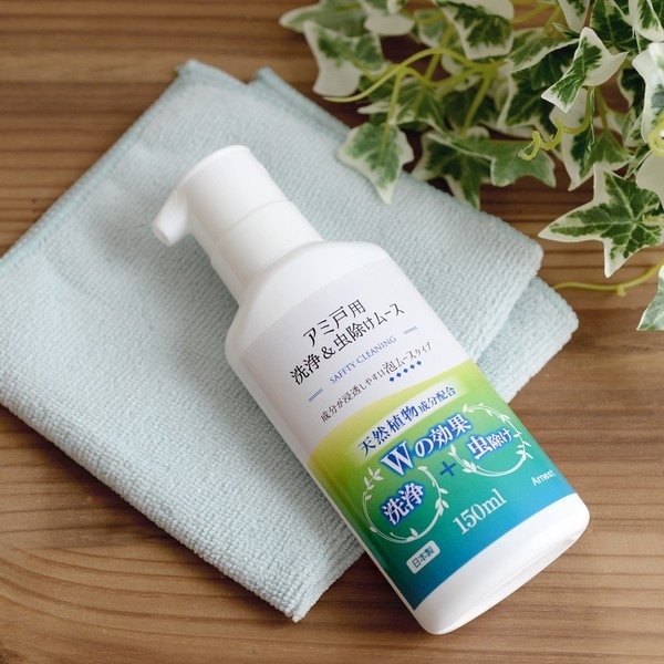 窓掃除 網戸 掃除 虫よけ 虫よけ剤 洗剤 クリーナー ムース アミ戸 汚れ よごれ そうじ 洗浄 虫除け 虫 害虫 泡 インテリアパレットヤフー店 通販 Yahoo ショッピング