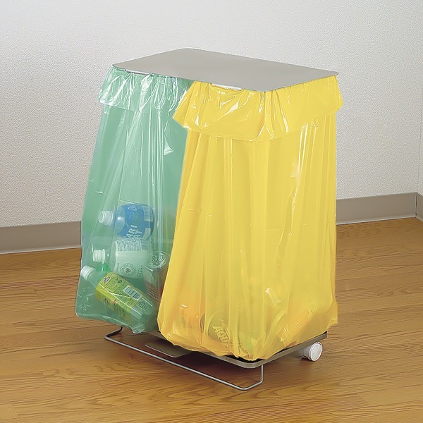 45L袋対応 分別ゴミ箱 キッチン用 大容量 蓋付き 縦型 ペダル式 2分別 Amazon｜ゴミ箱 両開き ペダル式 キャスター付き45L袋可 45