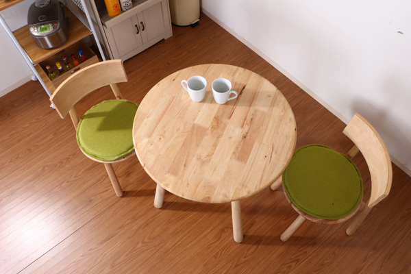 不二貿易（Fuji Boeki） カフェテーブル 幅75cm 木製 天然木 ラウンド