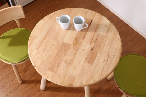 木製丸テーブル 小型（75cm） 不二貿易（Fuji Boeki） カフェテーブル 幅75cm 木製 天然木 ラウンド