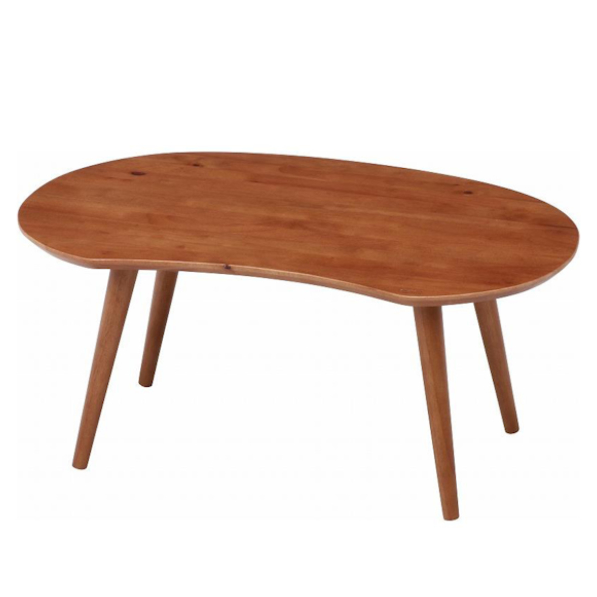 センターテーブル 幅74cm 木製 天然木 ローテーブル ビーンズテーブル ナチュラル ナチュラル