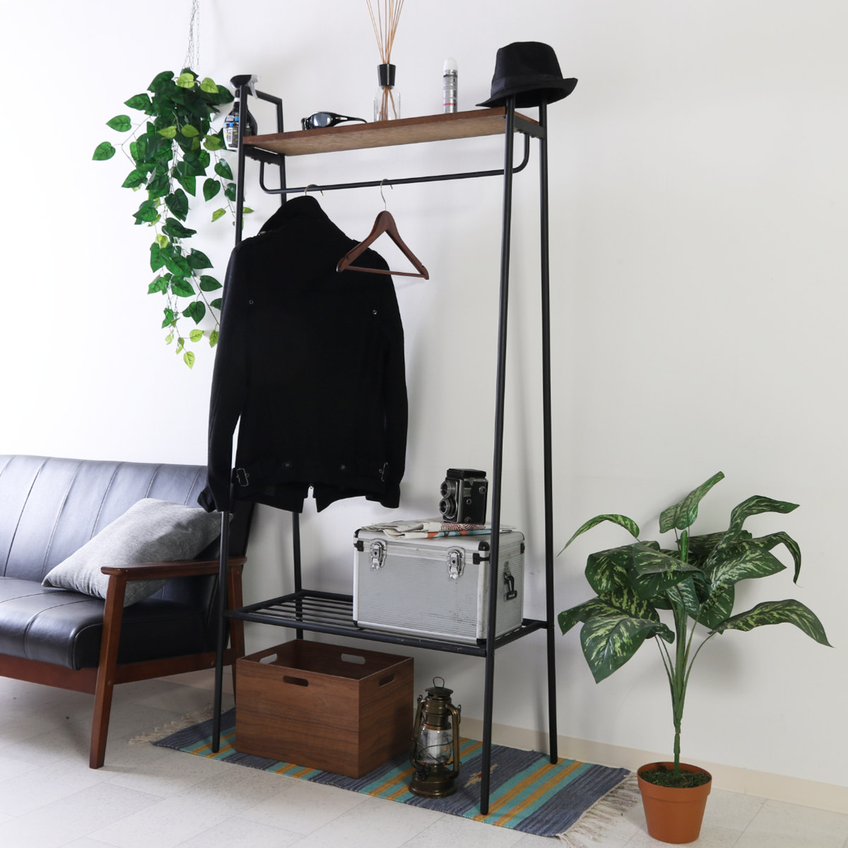 オーダーハンドメイド ブルックリン調ハンガーラック interior-palette_347350