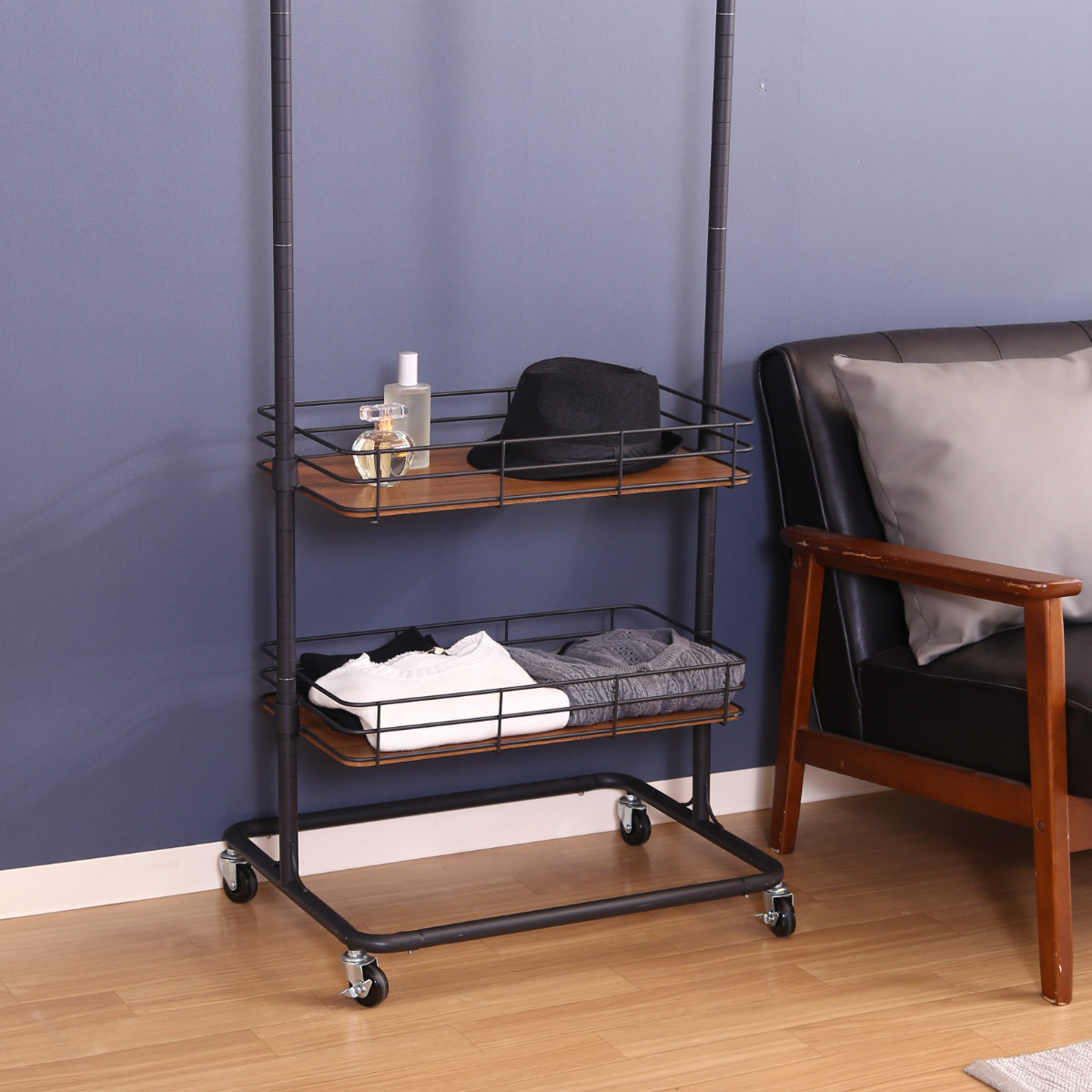 不二貿易（Fuji Boeki） ハンガーラック 幅60cm スチール製