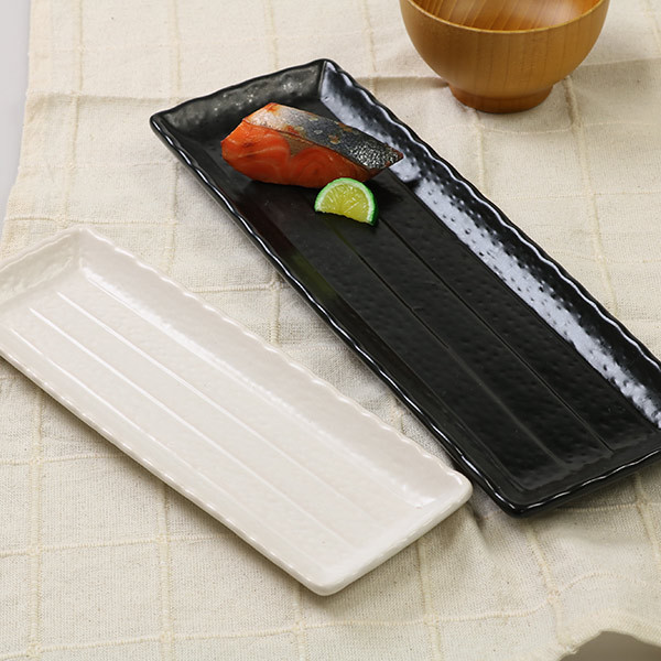 さんま皿 35cm 大 長角皿 角皿 粉引 皿 食器 和食器 陶器 （ 食洗機