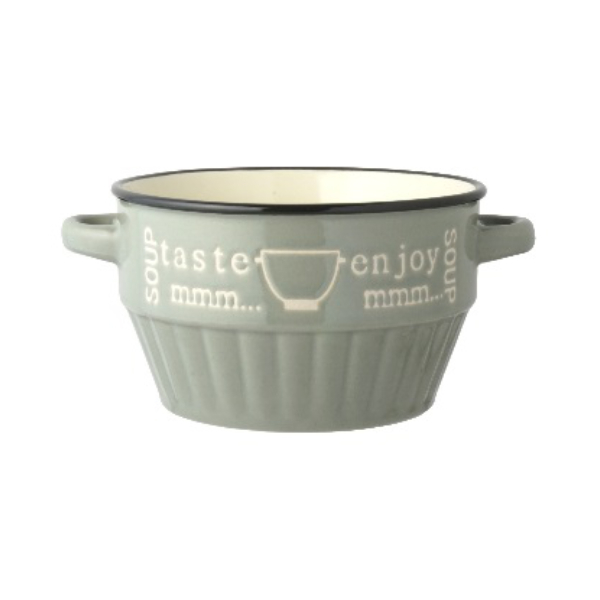 スープカップ 430ml enjoy 食器 洋食器 マグカップ 陶器 同色3個セット （ 食洗機対応...