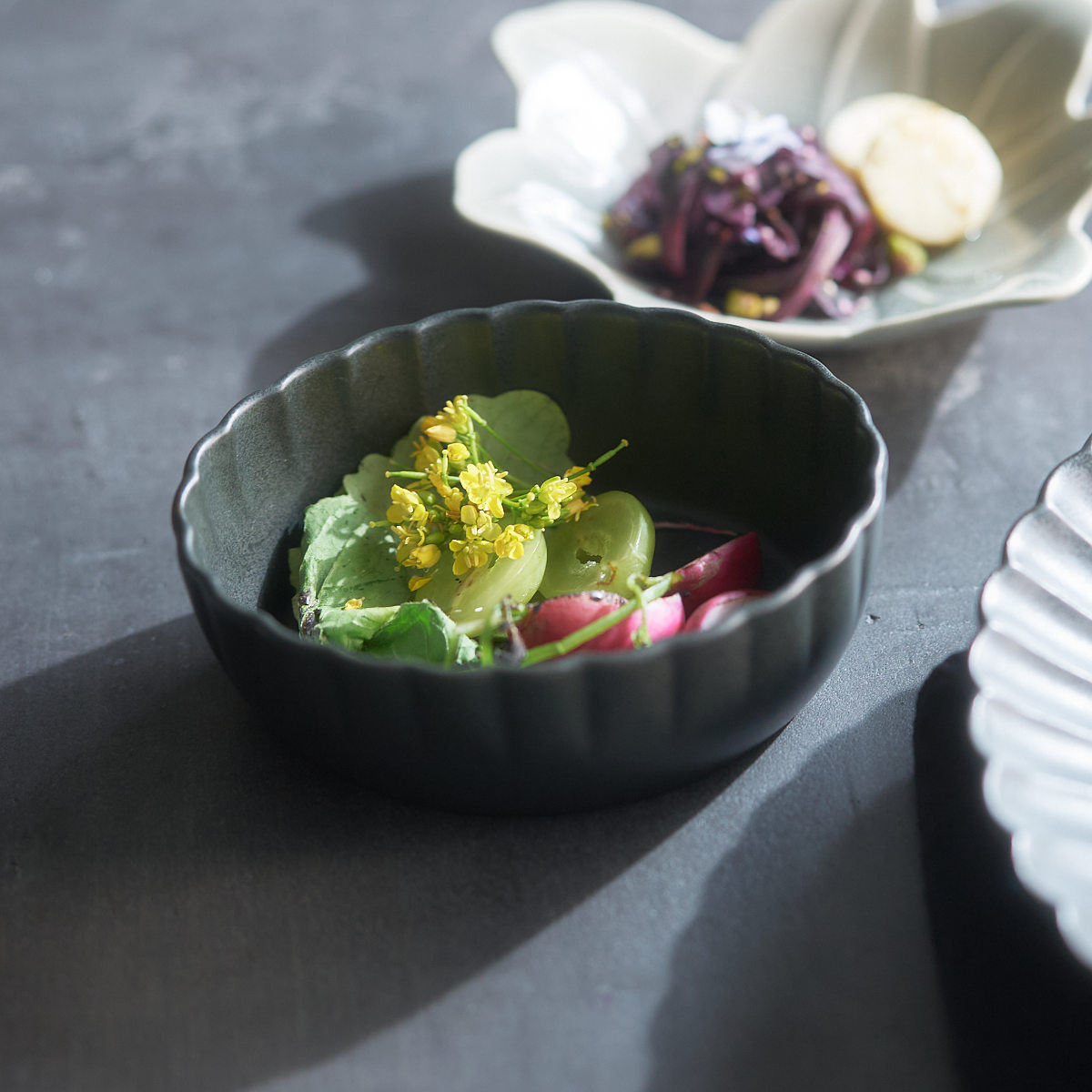 aito製作所 ボウル 14cm 輪花皿 花皿 花シリーズ 洋食器 陶器 日本製
