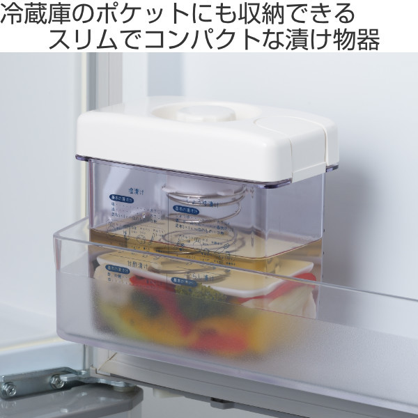 漬物容器 ニューキッチンベーシック コンパクトな漬物器 （ 漬物器