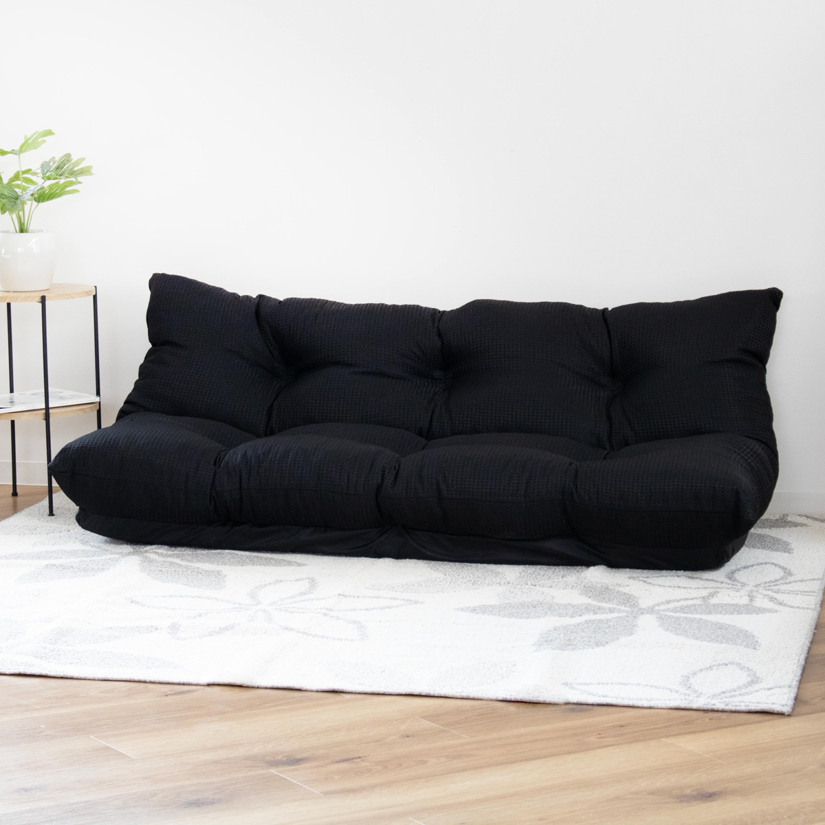 ローソファ 幅160cm 2人掛け 7段階リクライニング フロアソファ