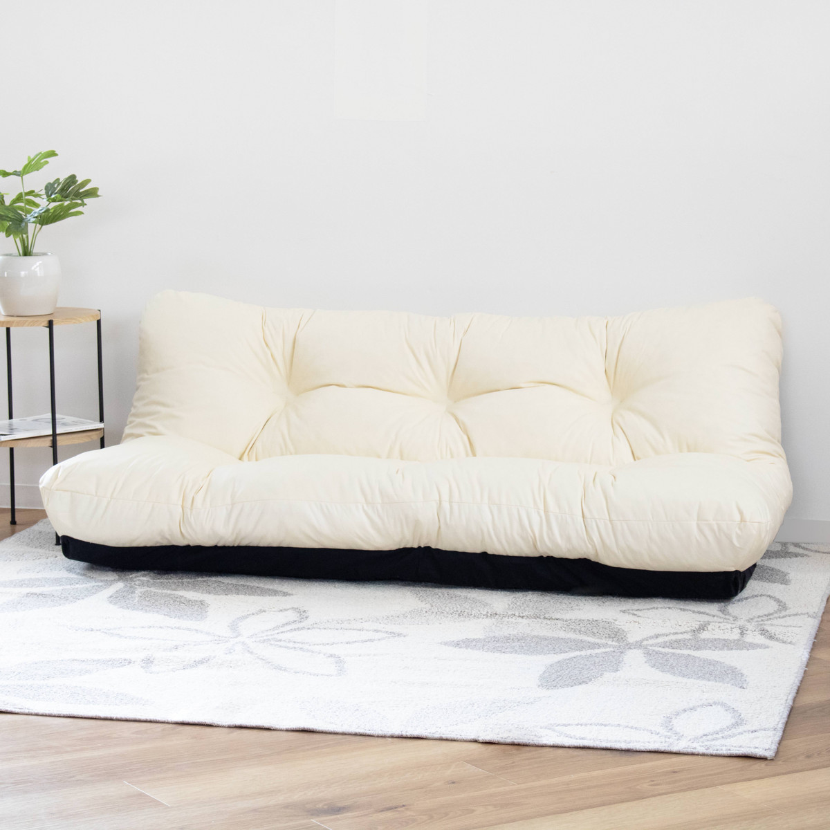 ローソファ 幅160cm 2人掛け 7段階リクライニング フロアソファ