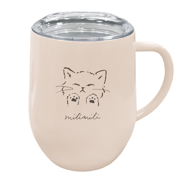 マグカップ 320ml フタ付き ミリミリランチ ステンレス 滑り止め付き