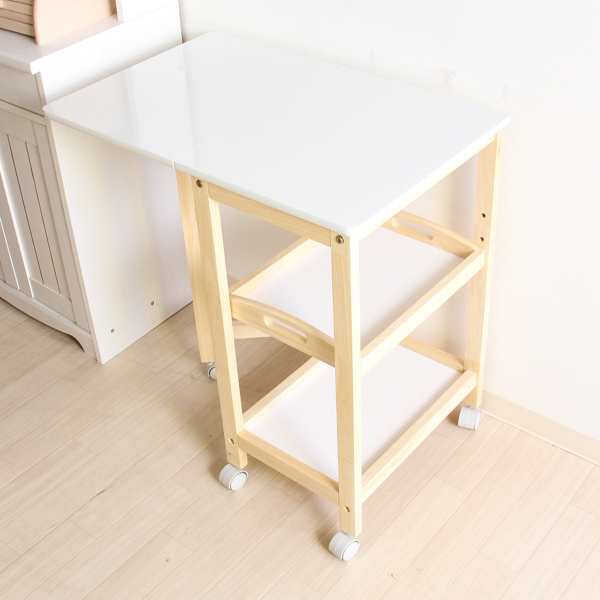 不二貿易（Fuji Boeki） キッチンワゴン 幅35〜70cm バタフライ 片バタ