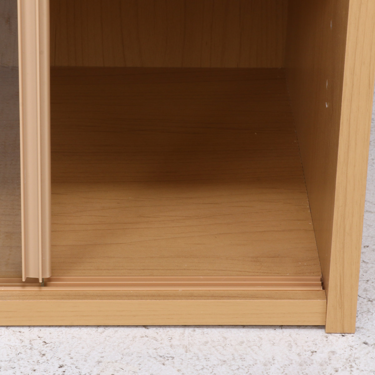 不二貿易（Fuji Boeki） ミニ食器棚 幅43cm 3段 カップボード ガラス