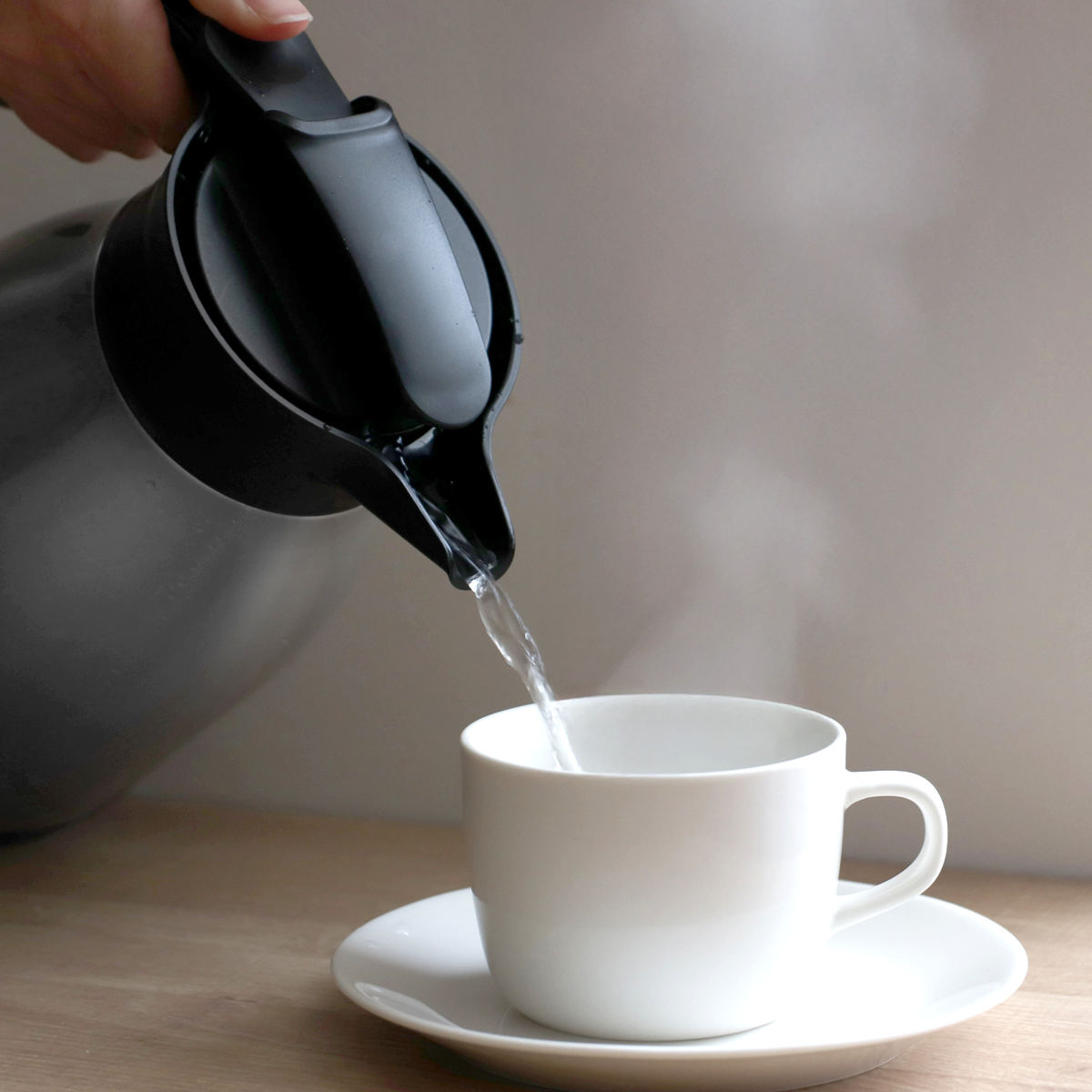 パール金属 テーブルポット 1L ネオイーシス ステンレス ポット 真空二