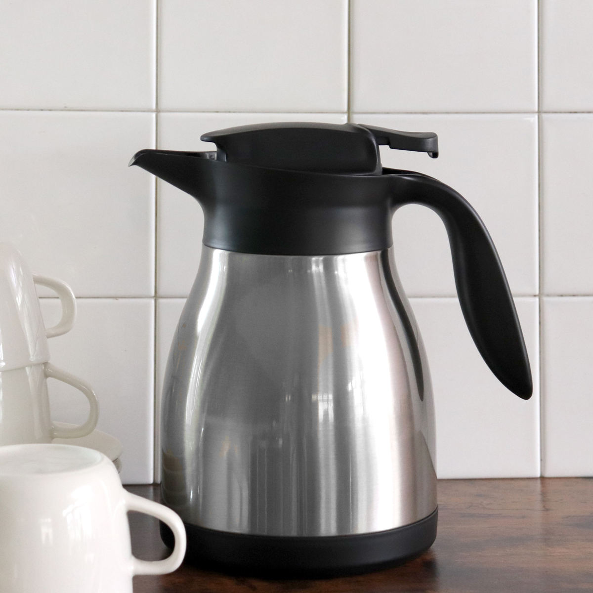 パール金属 テーブルポット 1L ネオイーシス ステンレス ポット 真空二