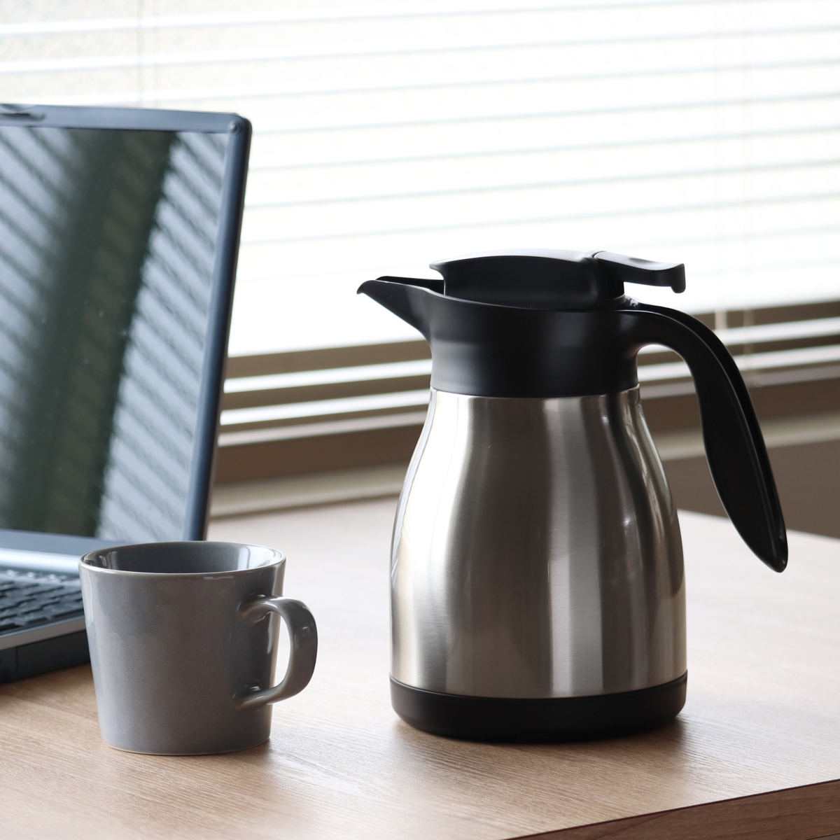 パール金属 テーブルポット 1L ネオイーシス ステンレス ポット 真空二