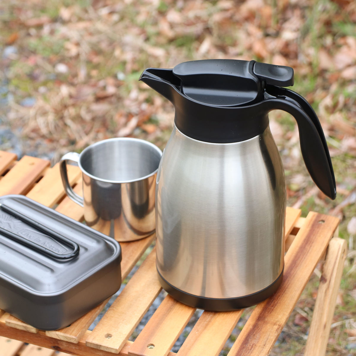 パール金属 テーブルポット 1.5L ネオイーシス ステンレス ポット 真空