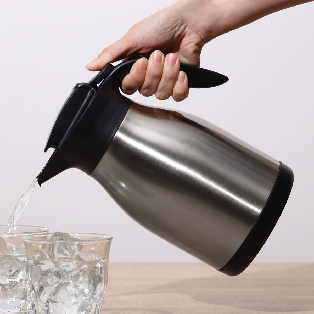 パール金属 テーブルポット 1.5L ネオイーシス ステンレス ポット 真空