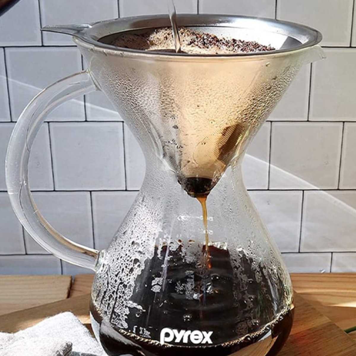 ジャスミンタッパーウェア　ピュアサーバー　フィルター12個 PYREX（パイレックス） コーヒーサーバー 600ml Pyrex ステンレス