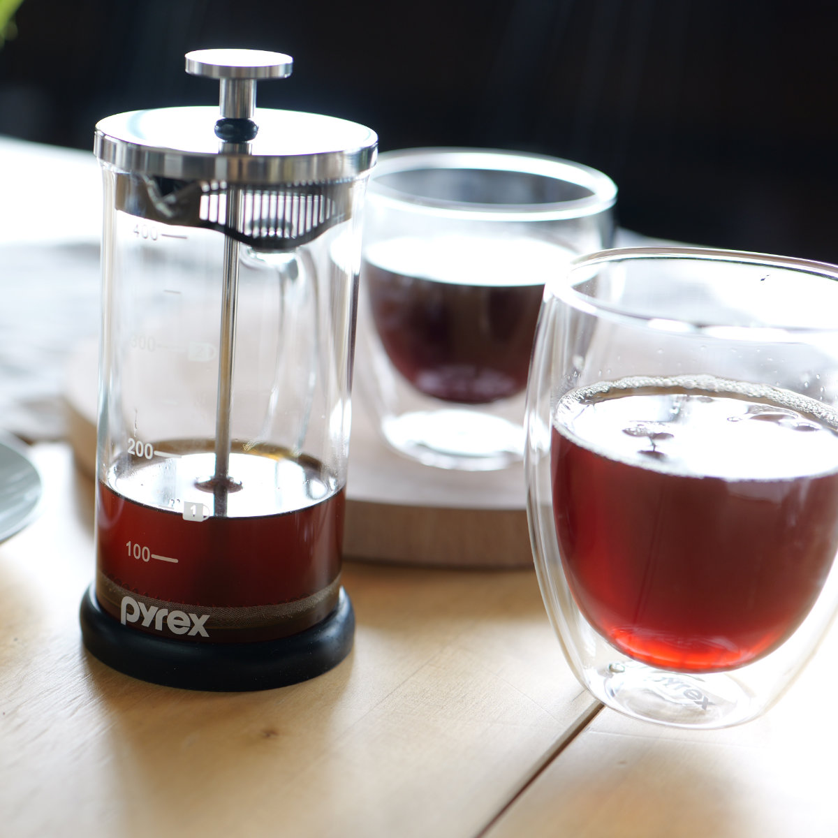 PYREX（パイレックス） コーヒープレス 400ml Pyrex 耐熱ガラス