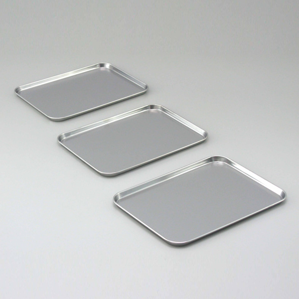 下村企販 バット 3枚組 ステンレス製 下ごしらえ浅型バット （ 調理用