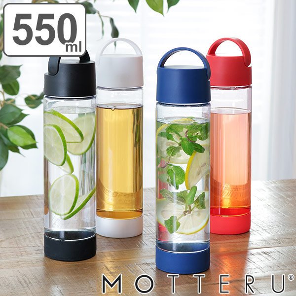 トレードワークス 水筒 550ml クリアボトル プラスチック MOTTERU