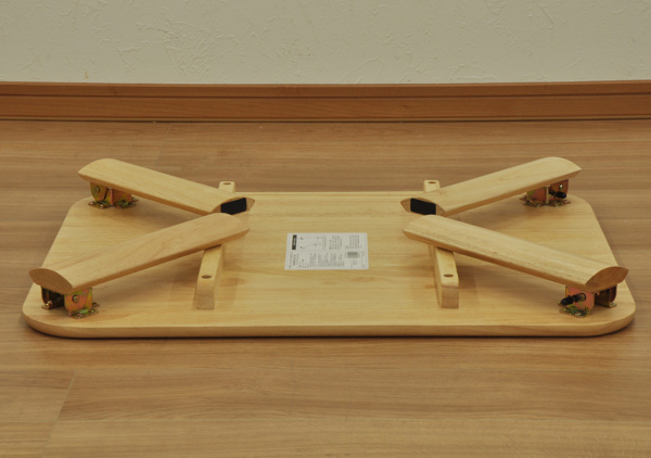 折りたたみ テーブル 幅75cm 角丸 木製 天然木 長方形 折り畳み 机