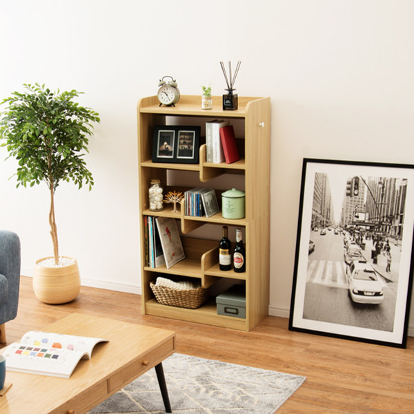 HAGiHARA（萩原） ディスプレイラック 4段 段違い棚 オープンラック 幅