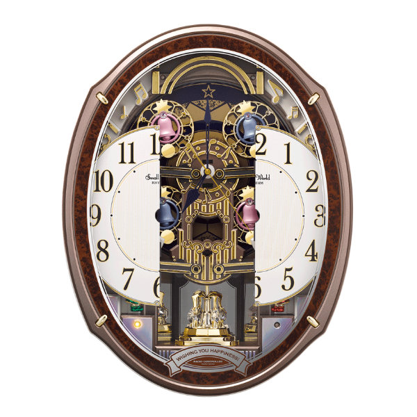 からくり時計 スモールワールドアルディ 電波時計 48曲収録 時計
