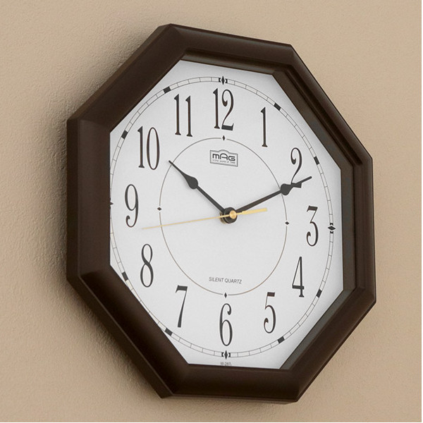 掛け時計 八角形 オクターゴ アナログ 時計 掛時計 八角 （ おしゃれ