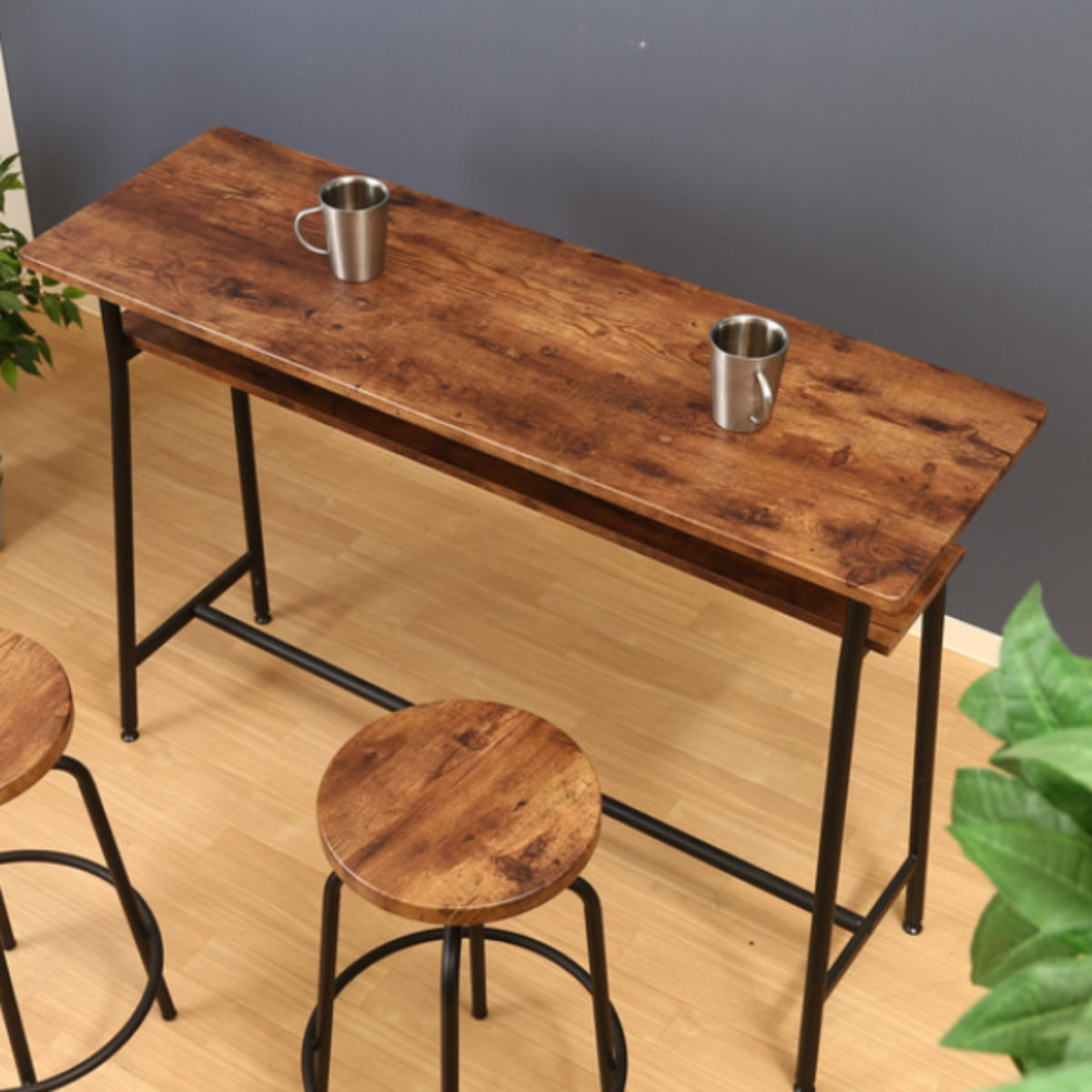 不二貿易（Fuji Boeki） カウンターテーブル 幅120cm キッチンテーブル