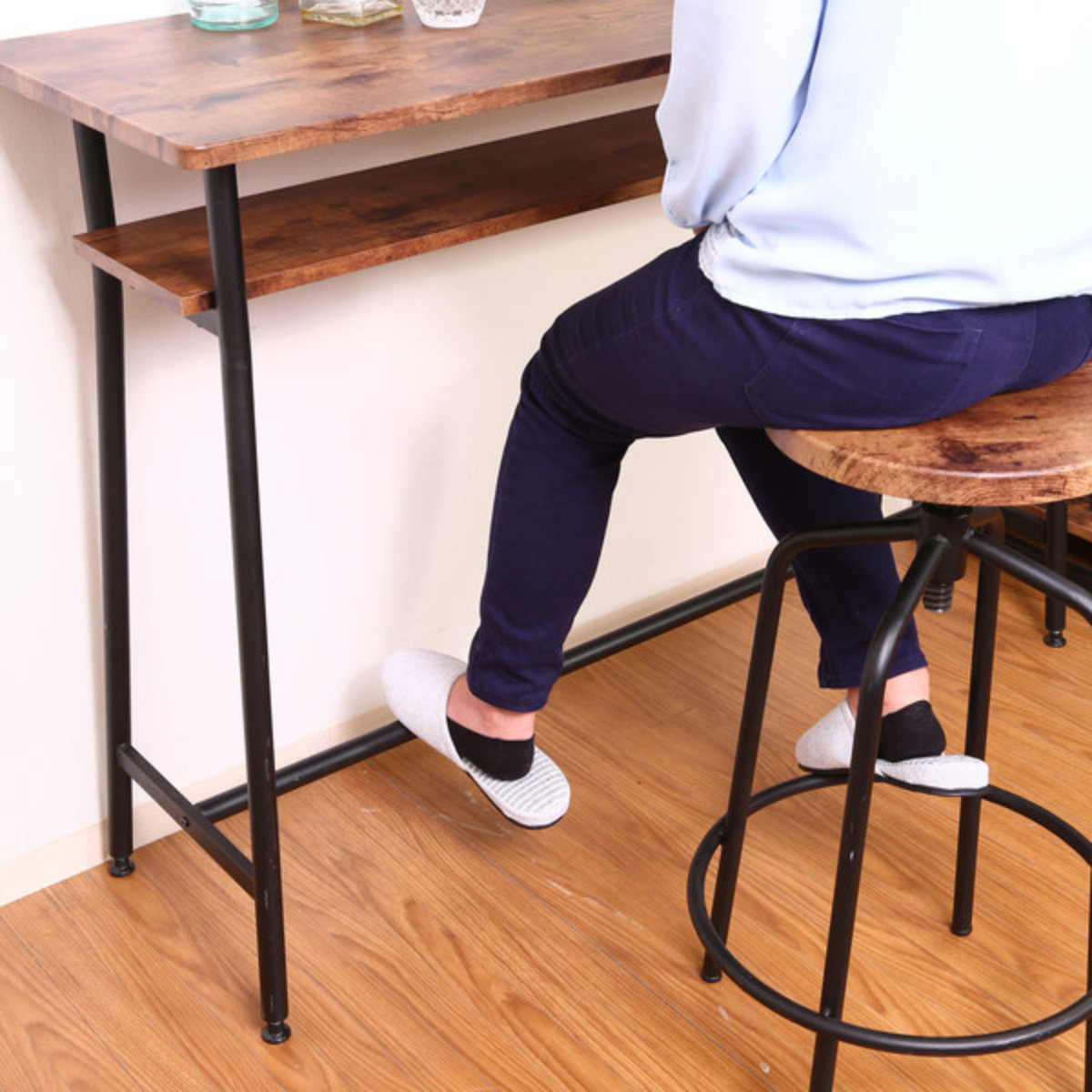 不二貿易（Fuji Boeki） カウンターテーブル 幅120cm キッチンテーブル