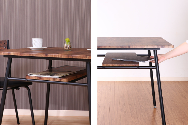 不二貿易（Fuji Boeki） ダイニングテーブル 幅75cm コンパクト