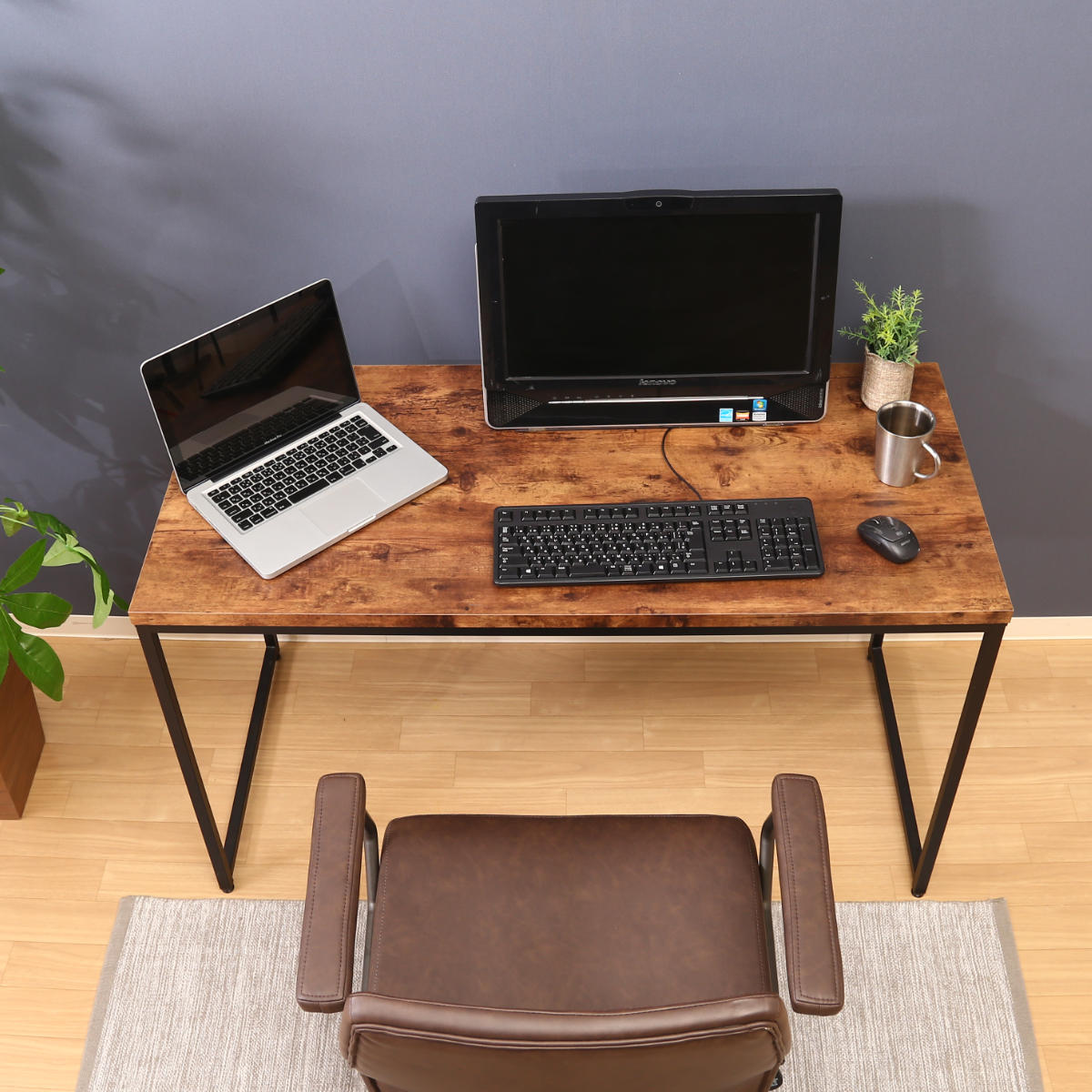 不二貿易（Fuji Boeki） ワークデスク 幅120cm パソコンデスク