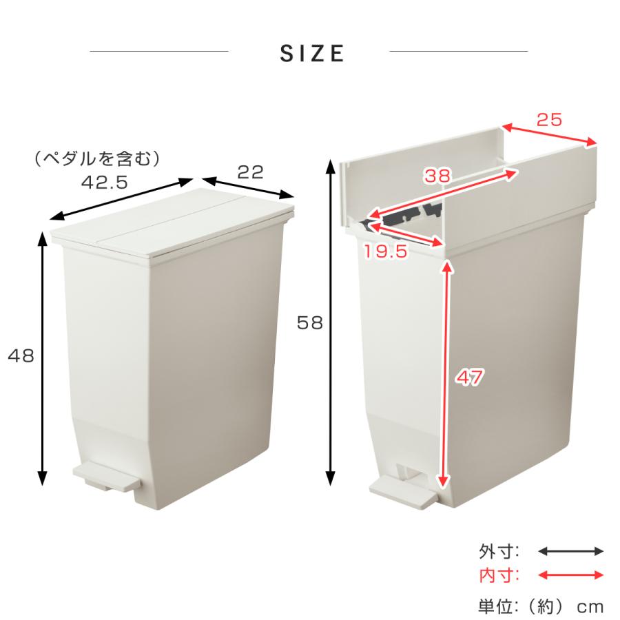 RISU（リス） 特典付き ゴミ箱 35L SOLOW ソロウ 同色3個セット ペダル