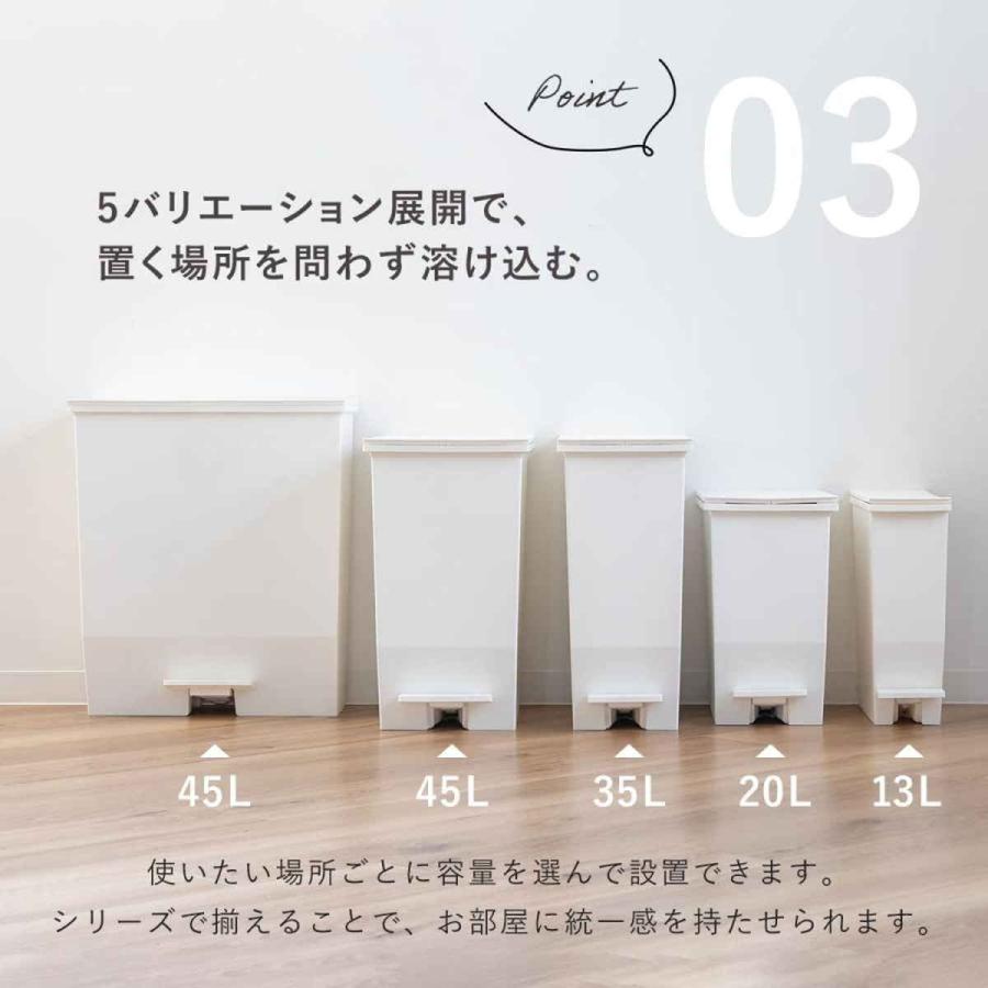 RISU（リス） 特典付き ゴミ箱 45L SOLOW ソロウ 同色2個セット ペダル