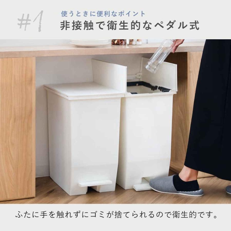 RISU（リス） 特典付き ゴミ箱 45L SOLOW ソロウ 同色2個セット ペダル