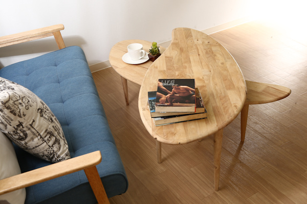 不二貿易（Fuji Boeki） センターテーブル 幅114cm 木製 天然木 サブ