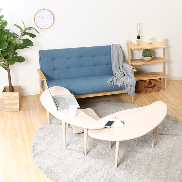 不二貿易（Fuji Boeki） センターテーブル 幅114cm 木製 天然木 サブ