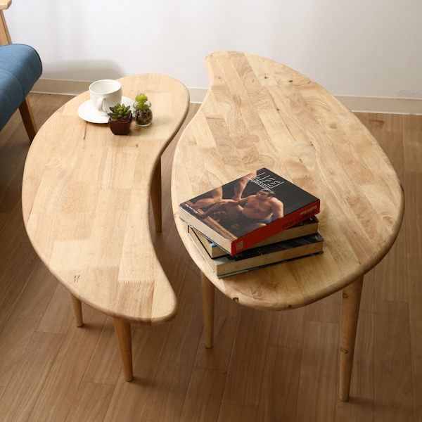 不二貿易（Fuji Boeki） センターテーブル 幅114cm 木製 天然木 サブ