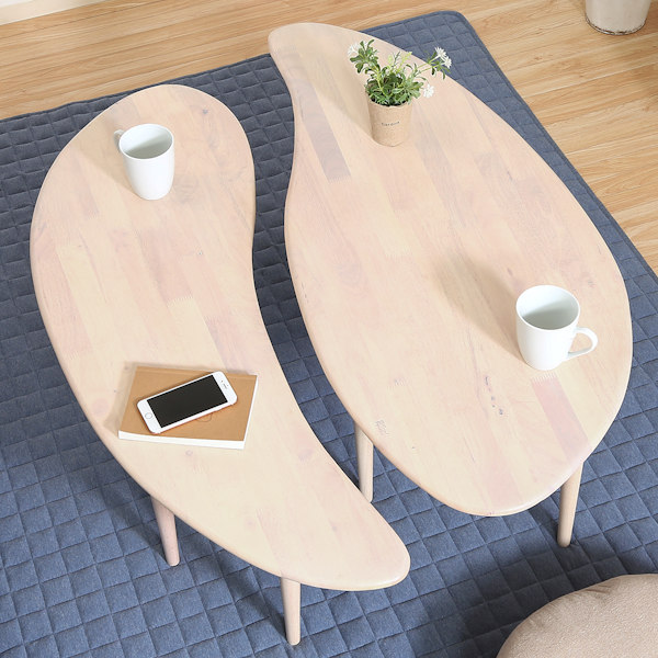 不二貿易（Fuji Boeki） センターテーブル 幅114cm 木製 天然木 サブ