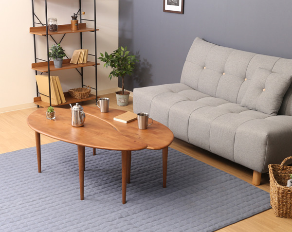 不二貿易（Fuji Boeki） センターテーブル 幅114cm 木製 天然木 サブ