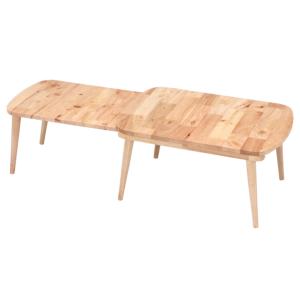 センターテーブル 幅約70〜120cm 木製 天然木 伸縮 収納 サブテーブル ローテーブル テーブ...