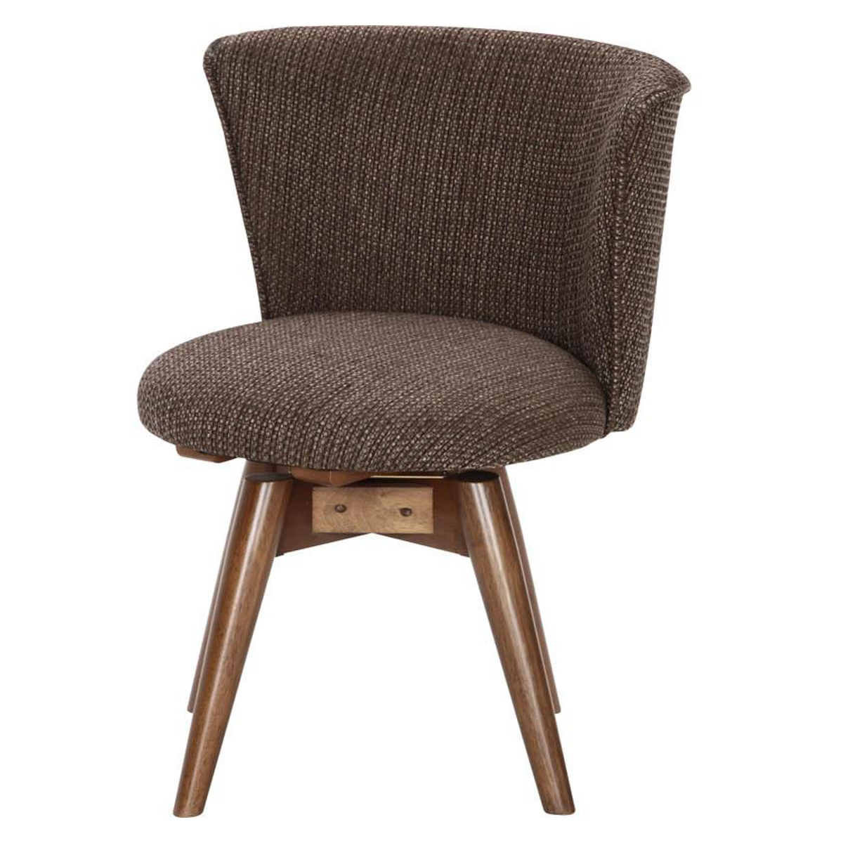 不二貿易（Fuji Boeki） ダイニングチェア 座面高40cm 回転 クラム